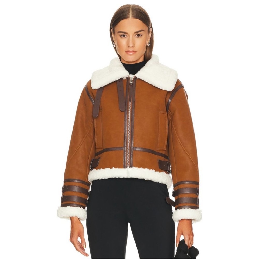 L'Academie Brown and White Jacket